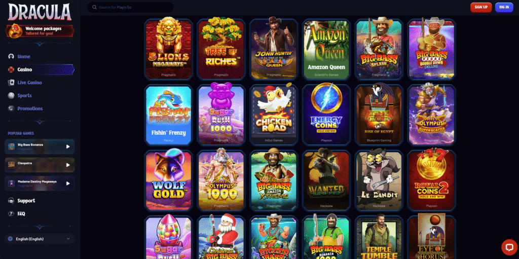 non UK slot games