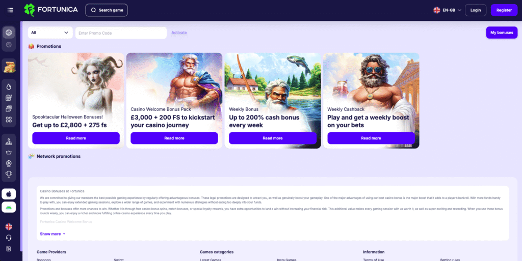 bonuses at a non uk casino