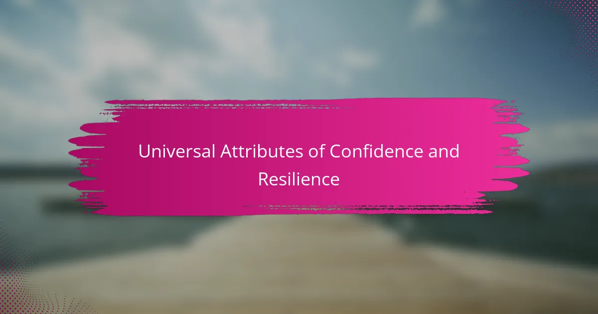 Universal Attributes of Confidence and Resilience